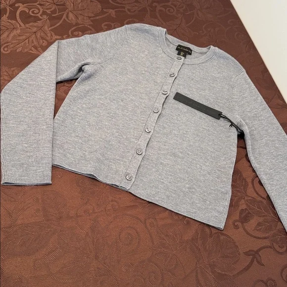 House of Harlow 1960 Merino Wool Cropped Cardigan. Ladies L - Picture 4 of 14